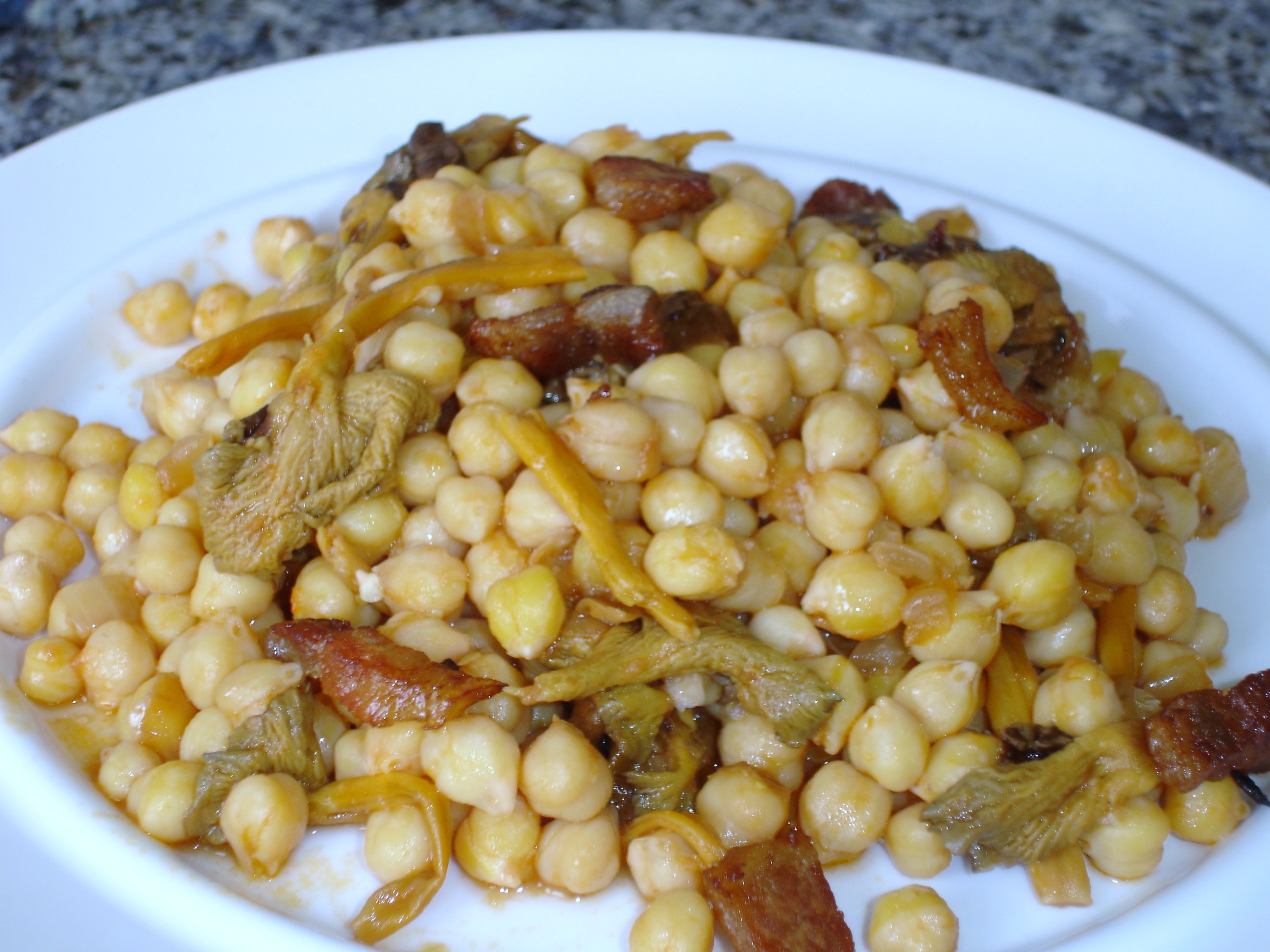 receptes amb camagrocs - camagrocs recetas - cigrons amb camagrocs